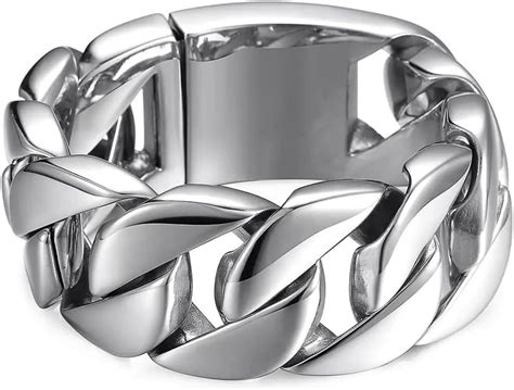 Amazon.com: ROWIN&CO Jewelry Huge 32mm Mens Chunky 